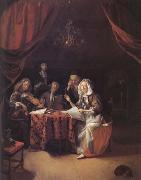 Godfried Schalcken A Family Concert (mk25 oil painting artist